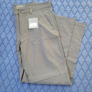 NWT Men's Eddie Bauer hiking pant, dark gray, size 35×32